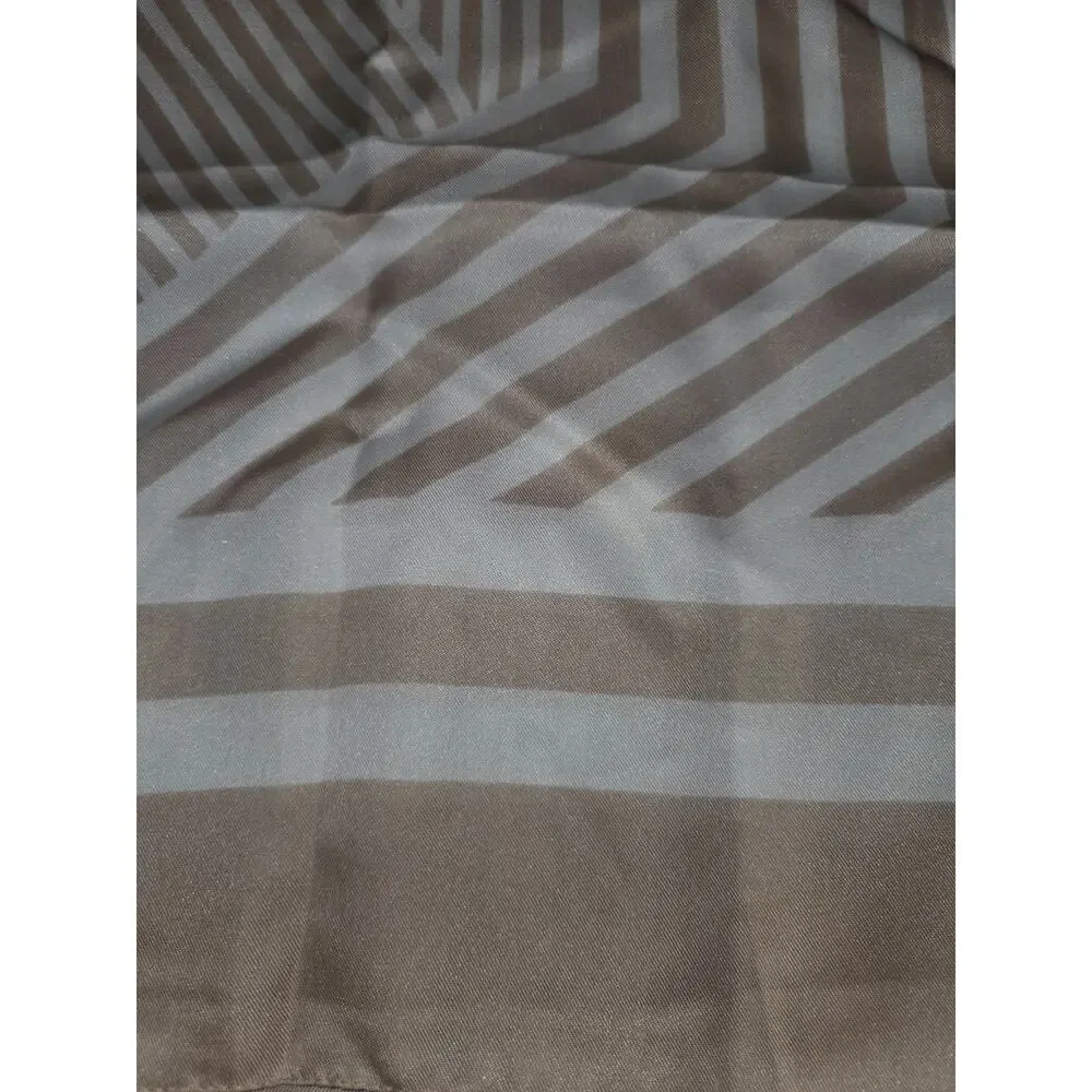 Vintage St Michael Tuape White Stripe Polyester Scarf Rectangle